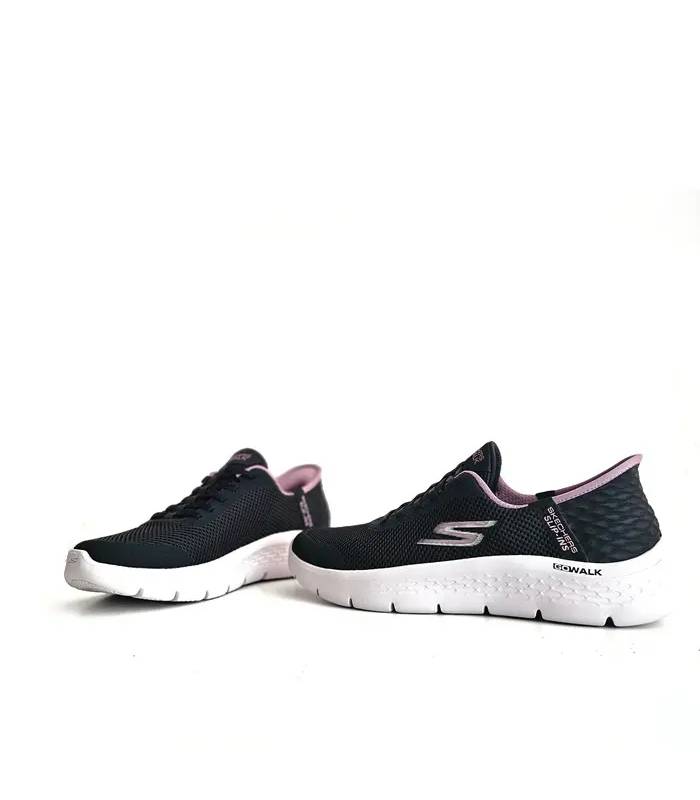 Zapatillas cómodas Skechers mujer negras para caminar