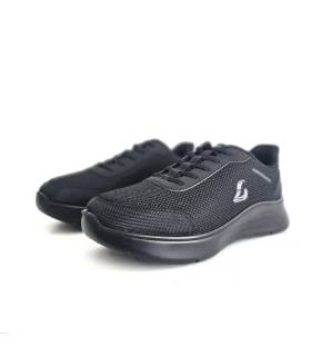Zapatillas trabajo hombre Luisetti negras cómodas ligeras