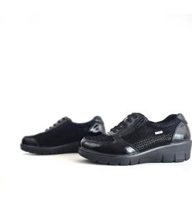 Calzado impermeable mujer G Comfort negro con cuña cómoda