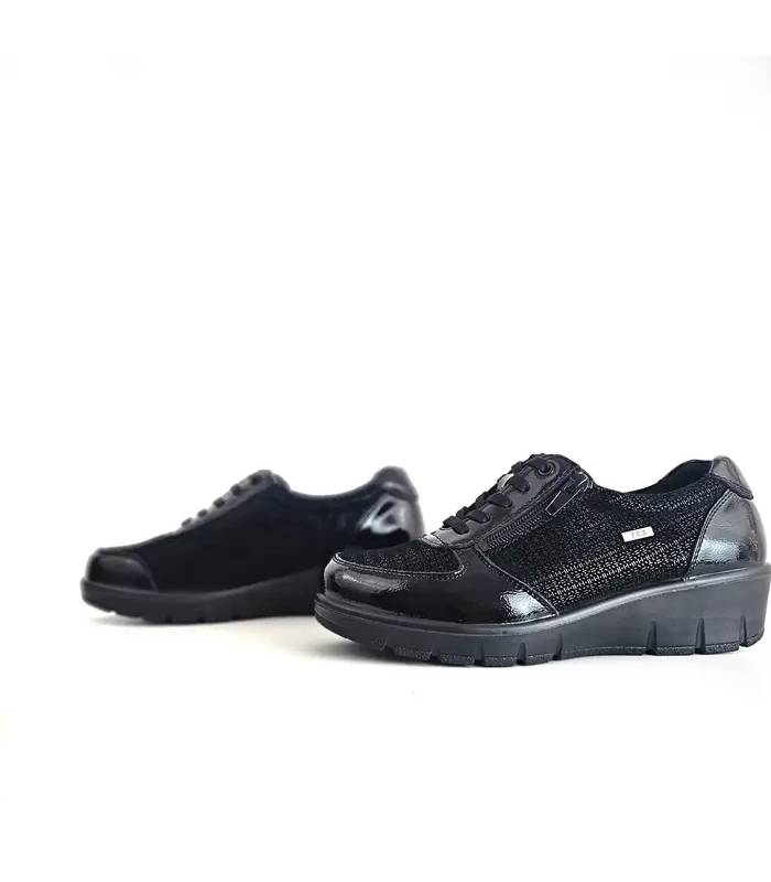 Calzado impermeable mujer G Comfort negro con cuña cómoda