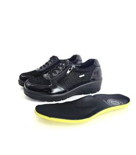 Zapatos G Comfort mujer negros con plantilla extraíble acolchada