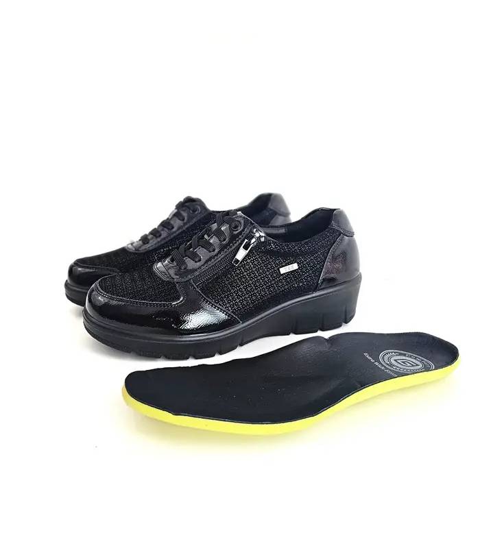 Zapatos G Comfort mujer negros con plantilla extraíble acolchada