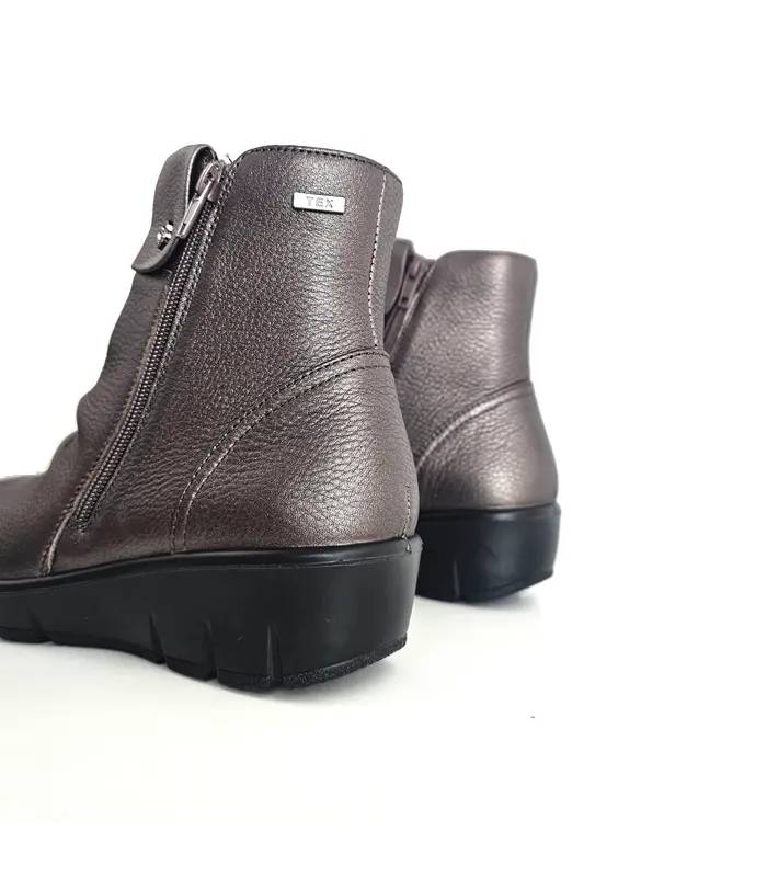 Botines mujer piel G Comfort taupe vista trasera