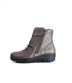 Botines mujer ancho especial G Comfort piel taupe