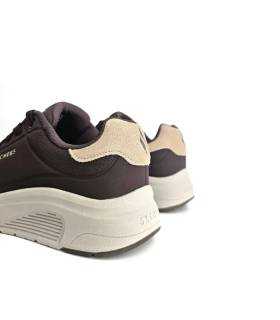 Talón beige zapatillas Skechers hombre marrón chocolate
