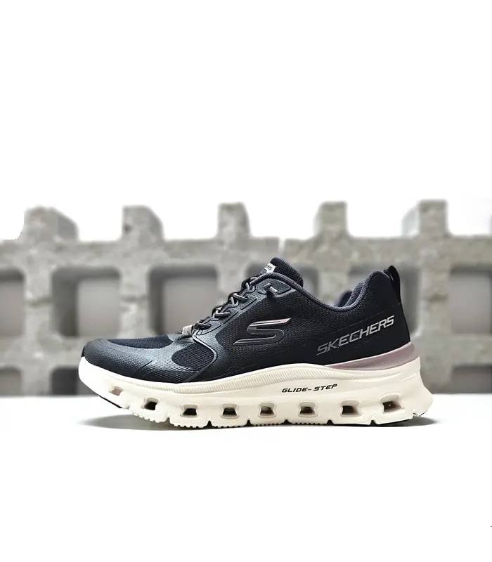 Zapatillas Skechers mujer negras con suela amortiguada Glide-Step