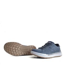 Zapatos sport hombre Skechers azul suela flexible con tracción