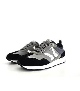 Zapatillas casual hombre XTI gris negro blanco