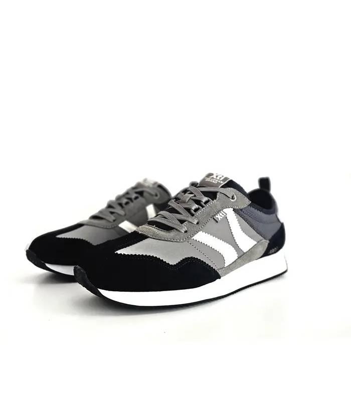Zapatillas casual hombre XTI gris negro blanco