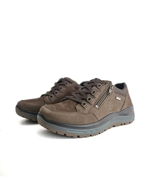 Zapatos impermeables mujer G Comfort piel marrón