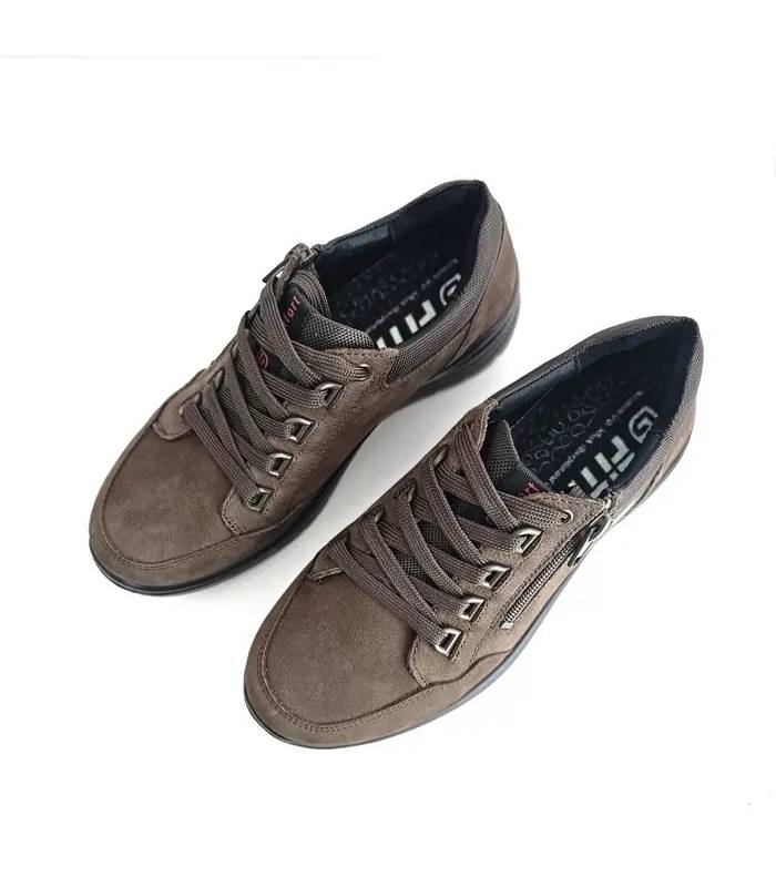 Zapatos mujer G Comfort cordones cremallera horma ancha