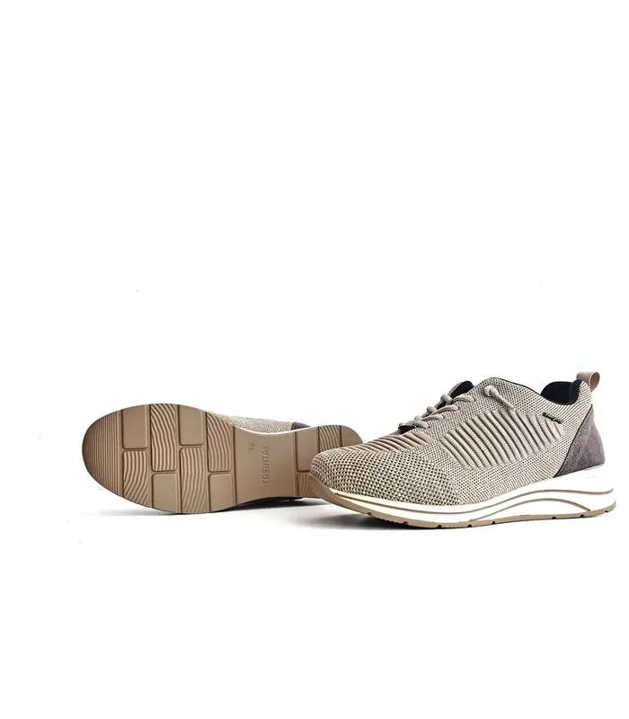 Zapatos Treintas mujer beige suela flexible