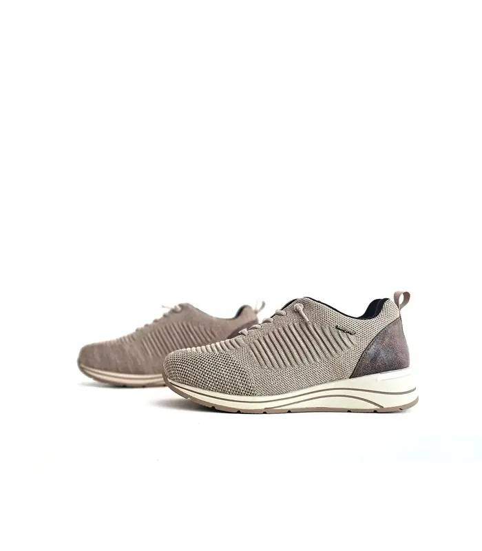 Zapatos impermeables Treintas mujer perfil beige