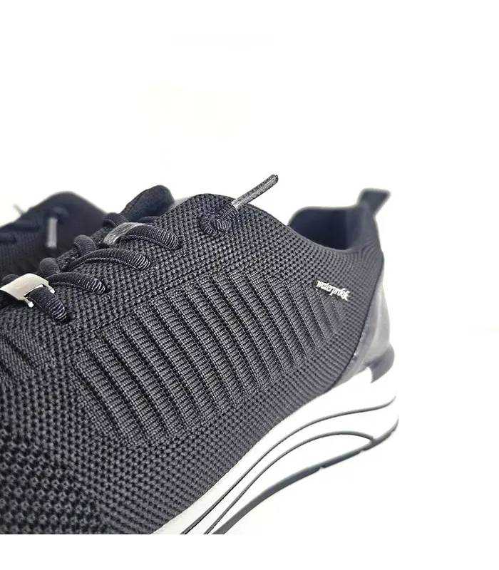 Zapatos Treintas mujer negros tejido técnico