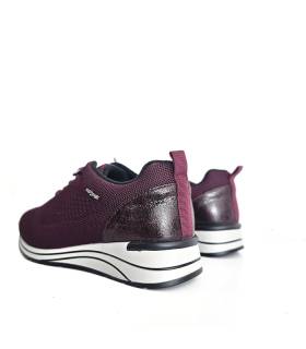Zapatos Treintas mujer detalle talón burdeos
