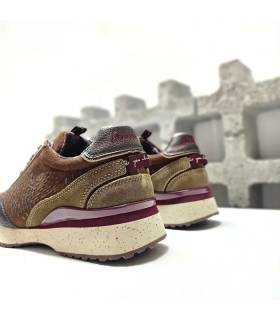 Zapatillas mujer invierno marrones Anekke vista trasera