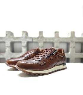 Zapatos impermeables hombre piel KangaROOS XDRY marrones