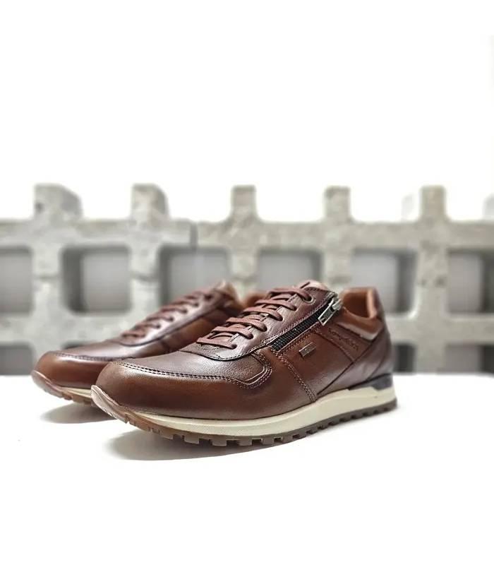 Zapatos impermeables hombre piel KangaROOS XDRY marrones
