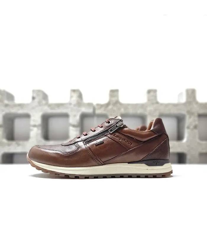 Zapatos hombre lluvia piel KangaROOS XDRY marrones