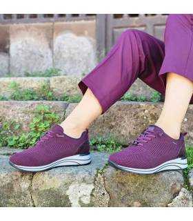 Zapatos impermeables mujer Treintas cordones elásticos puestos