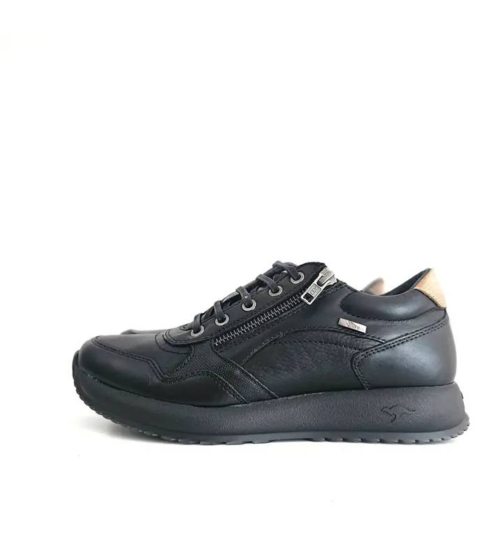Deportivas Kangaroos mujer negras perfil lateral