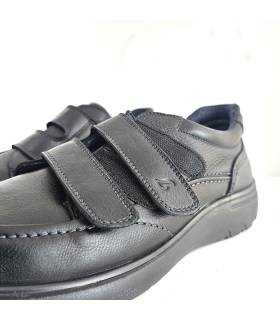 Zapatos hombre doble velcro Luisetti detalle cierre