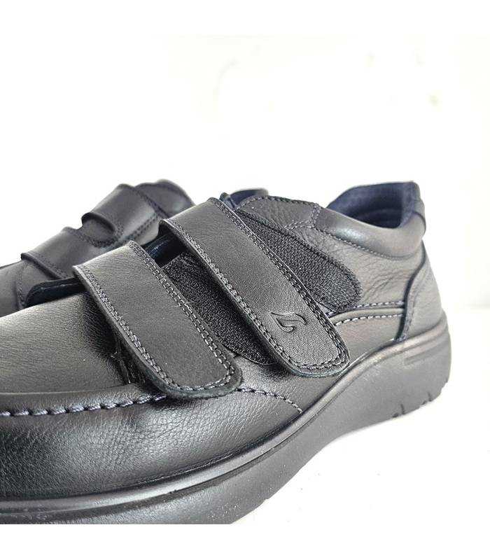 Zapatos hombre doble velcro Luisetti detalle cierre