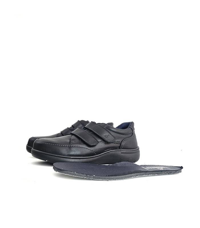 Zapatos hombre plantilla extraíble Luisetti piel negra
