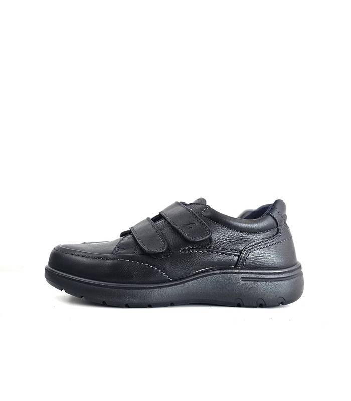 Zapatos cómodos hombre piel Luisetti doble velcro