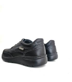 trasera zapatos negros impermeables hombre Luisetti piel marrón