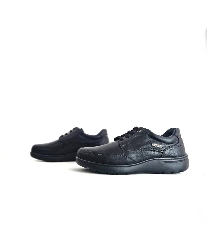 vbista de doa perfiles de zapatos de pil negros de Luisetti impermables
