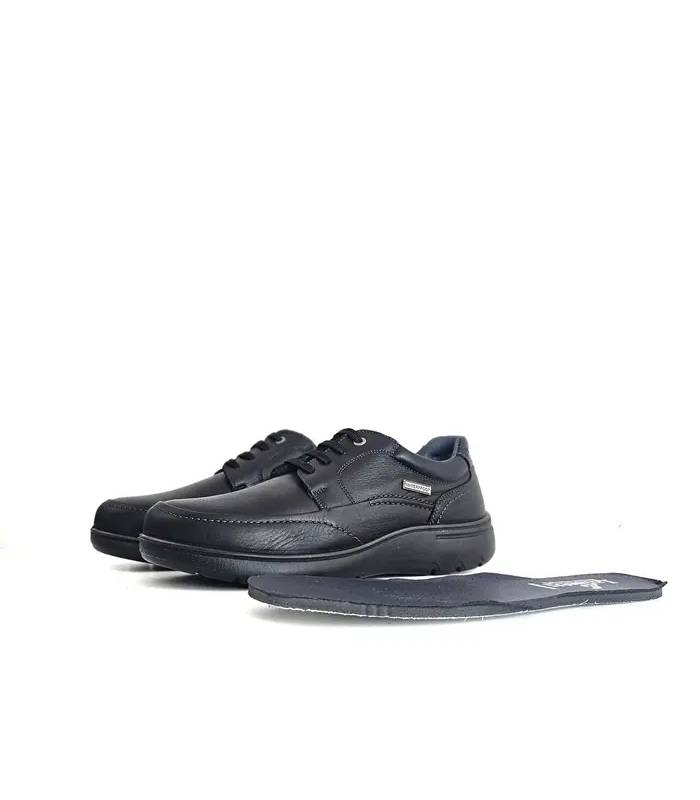 zapatos Luisetti plantilla extraíble piel negra