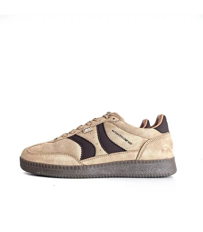 Zapatillas Xti mujer marrón beige perfil lateral