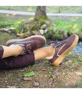 Deportivas Xti mujer marrón plataforma ligera 2,5 cm con plantilla extraible puestas