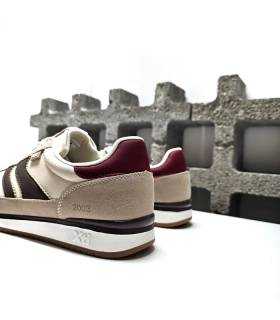 Talón zapatillas XTI hombre beige y marrón