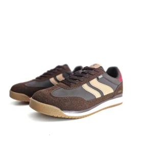 Zapatillas XTI hombre casual marrón chocolate vista perfil