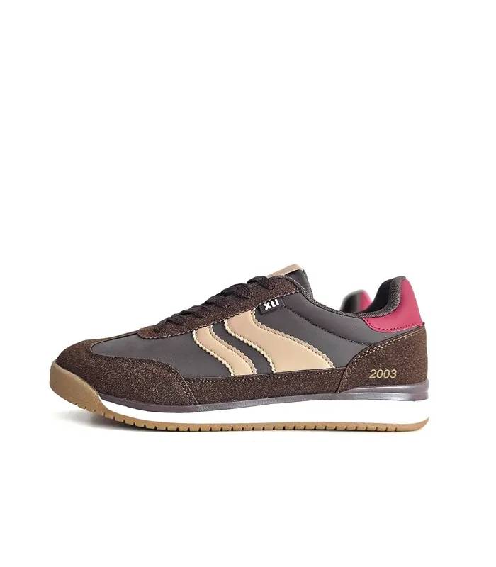 zapatillas XTI hombre casual marrones, perfil