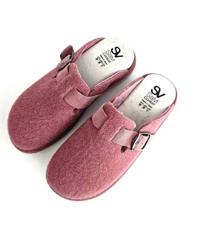 Zapatillas casa mujer lana Salvi Confort Elfo vista superior