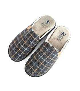Zapatillas casa hombre clásicas Salvi Confort cuadros