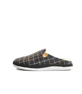 Perfil zapatillas casa hombre invierno Salvi cuadros marrones