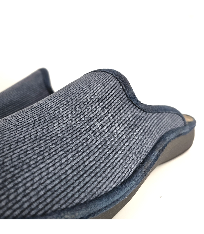 Detalle tejido zapatillas hombre azul marino Salvi Confort