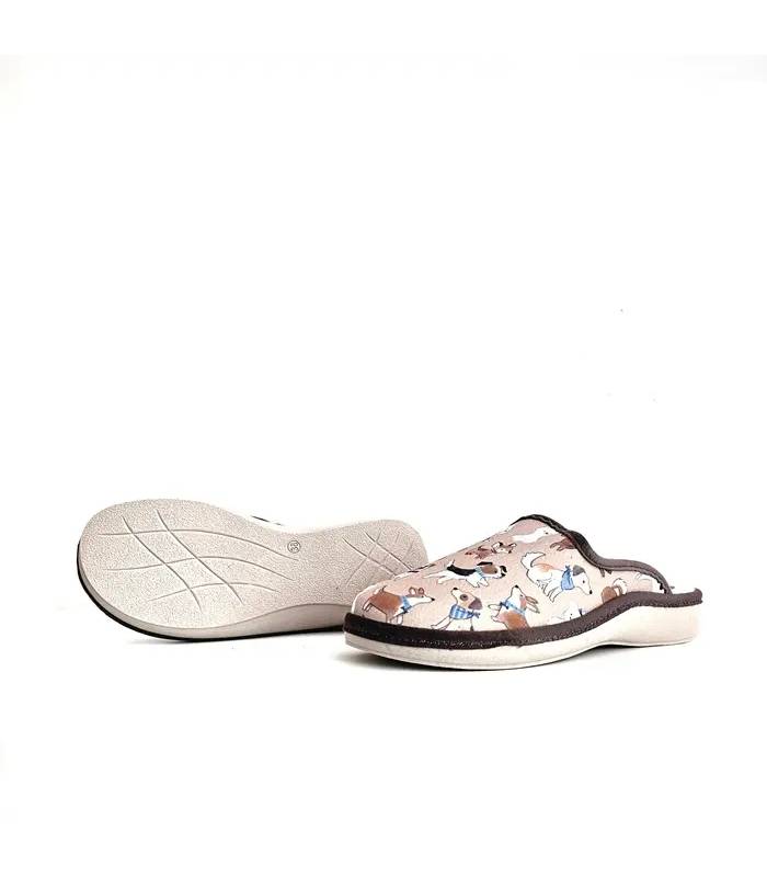 Zapatillas casa mujer perros Salvi Confort suela