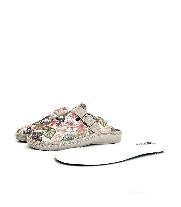 Zapatillas mujer plantilla extraíble Salvi Confort floral