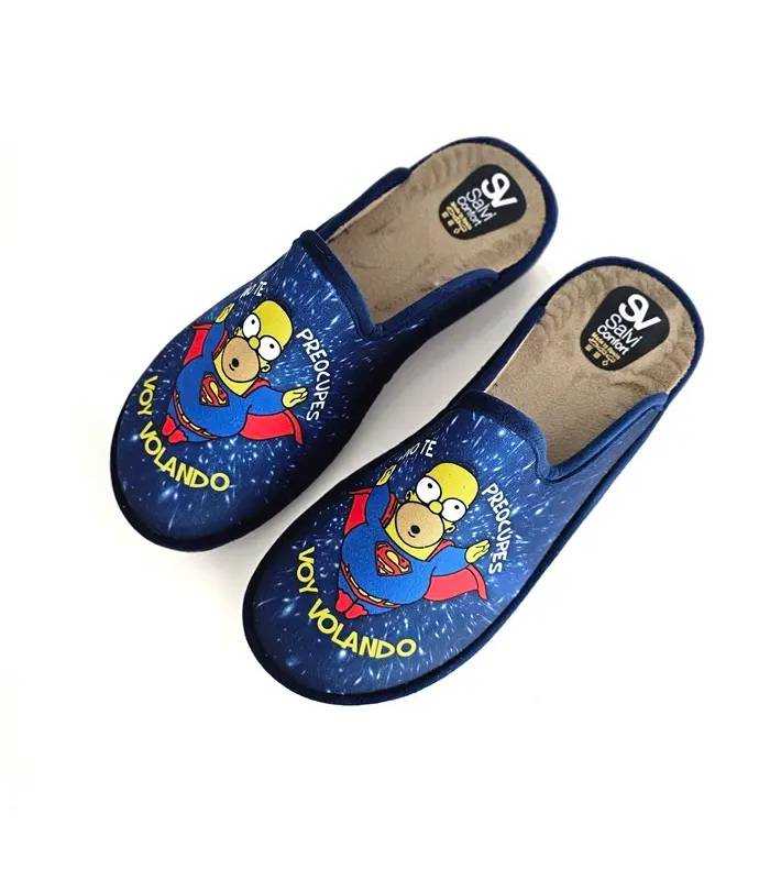 Zapatillas hombre Homer Simpson Salvi Confort vista superior