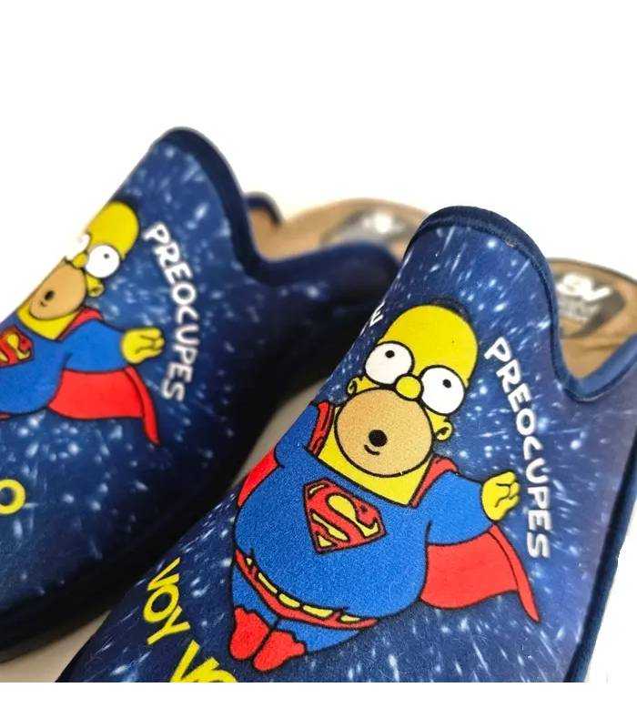 Detalle Homer Simpson zapatillas casa hombre Salv