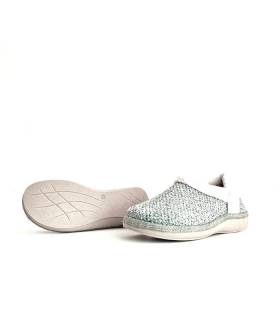 Suela antideslizante zapatillas mujer Salvi Lugo verde