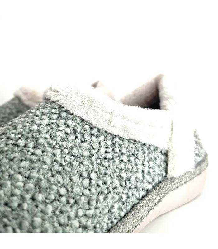 Detalle tejido zapatillas mujer Lugo Polaris verde