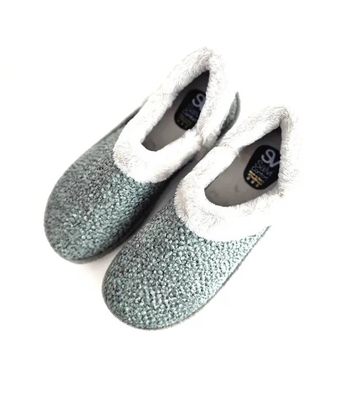 Zapatillas Salvi Comfort mujer Lugo Polaris verde vista superior