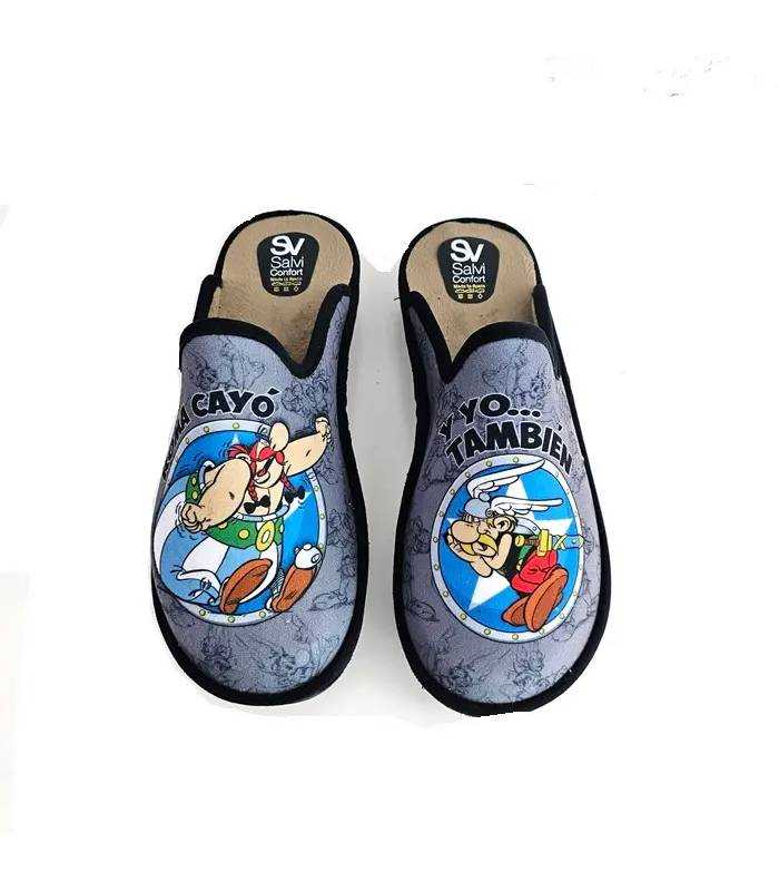 Zapatillas casa hombre dibujos Asterix Obelix Salvi