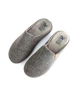 Zapatillas casa hombre lana Salvi vista superior